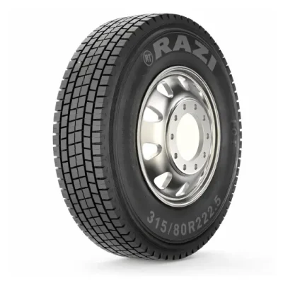 لاستیک رازی سایز 315/80/22.5 گل RT1