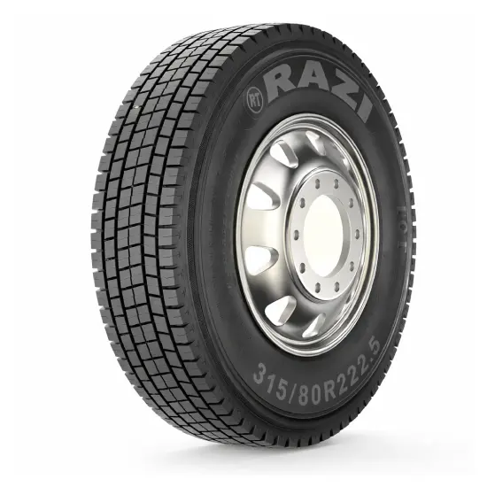 لاستیک رازی سایز 315/80/22.5 گل RT1